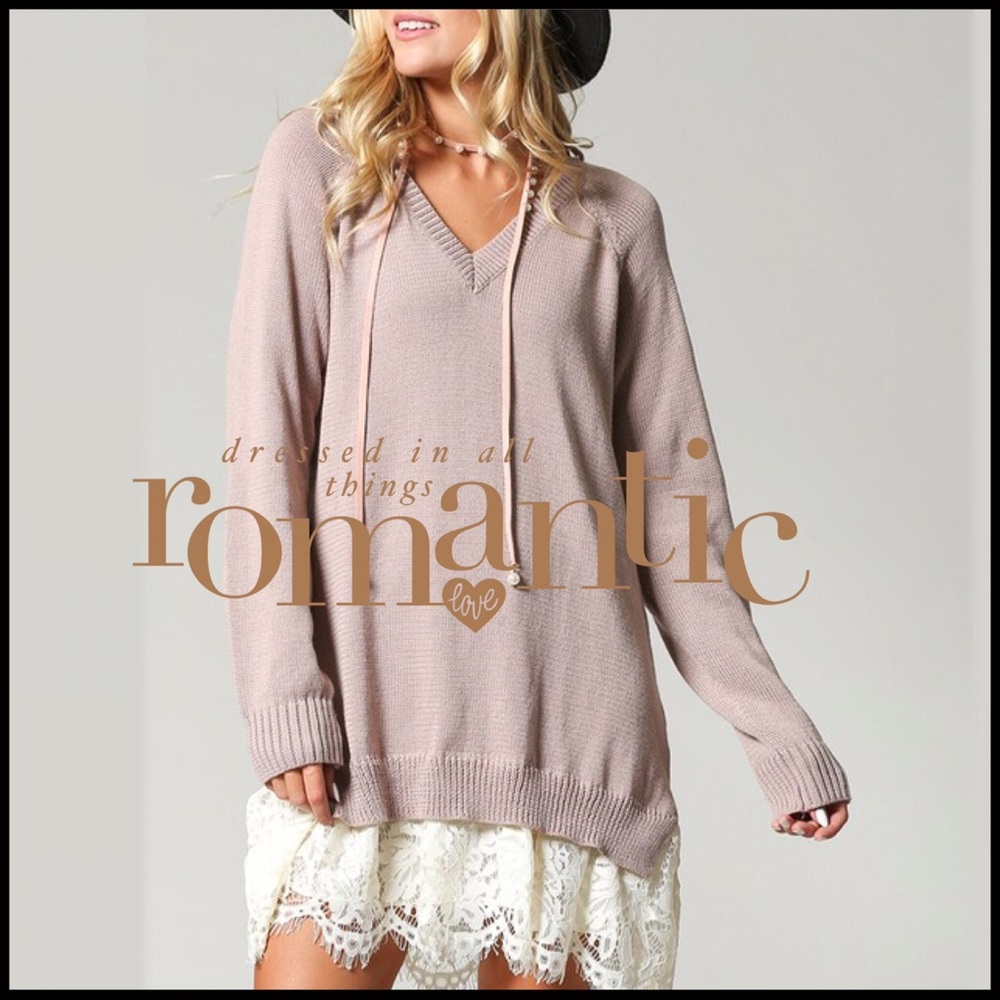 Lace-Edged Sweater Top